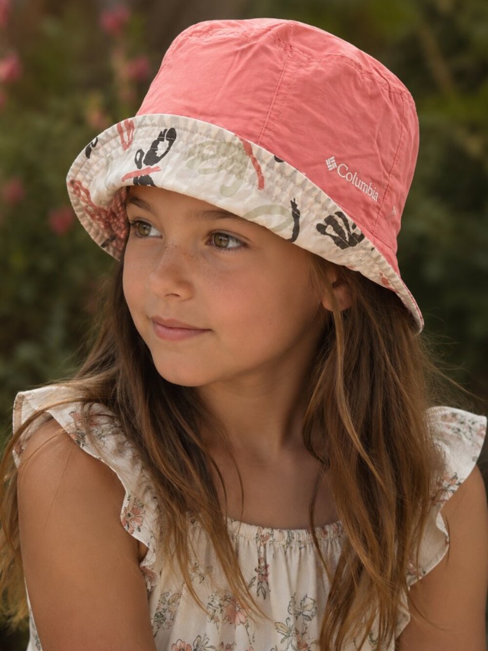 COLUMBIA Omnishade Bucket Hat Girls 5 6 7 8 UPF 50 Water Sun Swim Beach